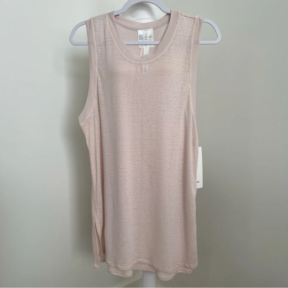 Lululemon Uncovered Tall Tank Silk Rose Size 8 NEW - Picture 6 of 13
